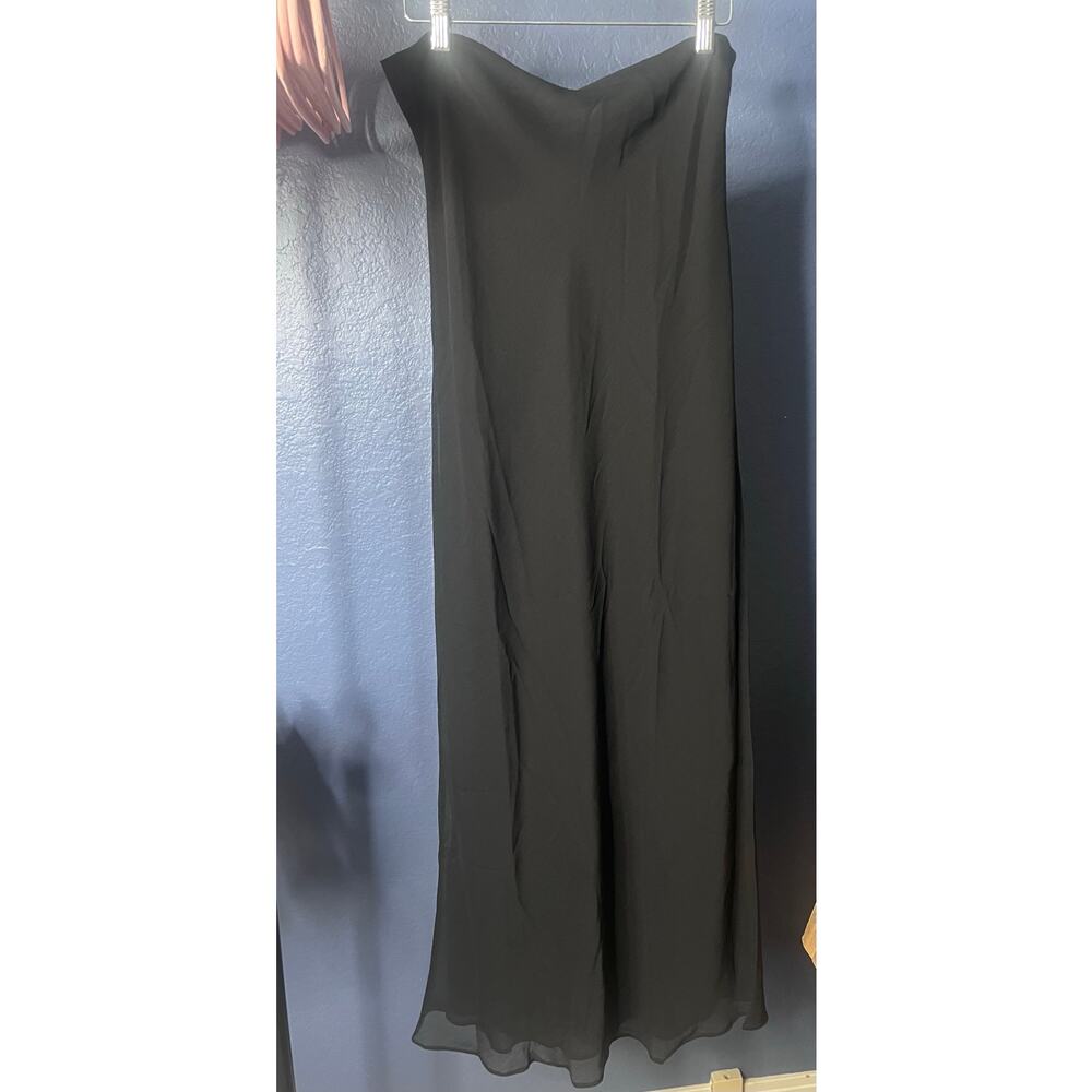 Lioness Australia Devon Long Maxi Skirt Licorice Black Chiffon semi sheer Sm NWT - Picture 6 of 6